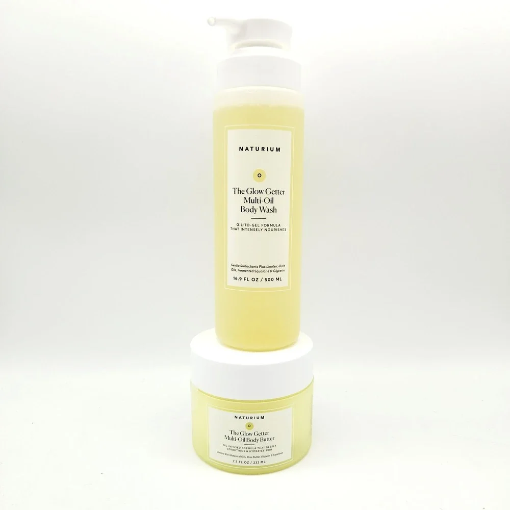 Naturium Glow Getter Set Body Wash 16.9 oz + Body‎ Butter 7.7 oz Hydrating Duo